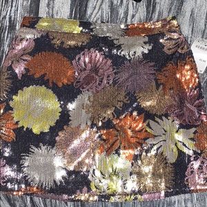 Zara sequin mini skirt